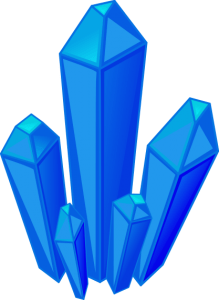 Blue gem stones by OCAL