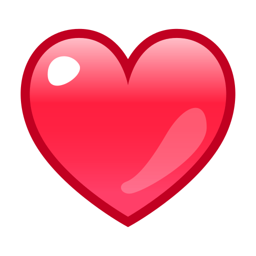 A red heart emoji.