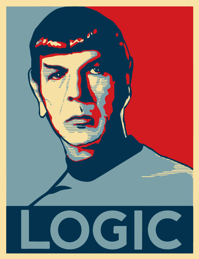 Spock - a fictional character in the Star Trek.